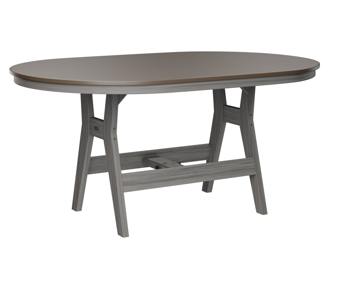 Harbor 44" x 64" Oblong Table Counter Height Hammered Top