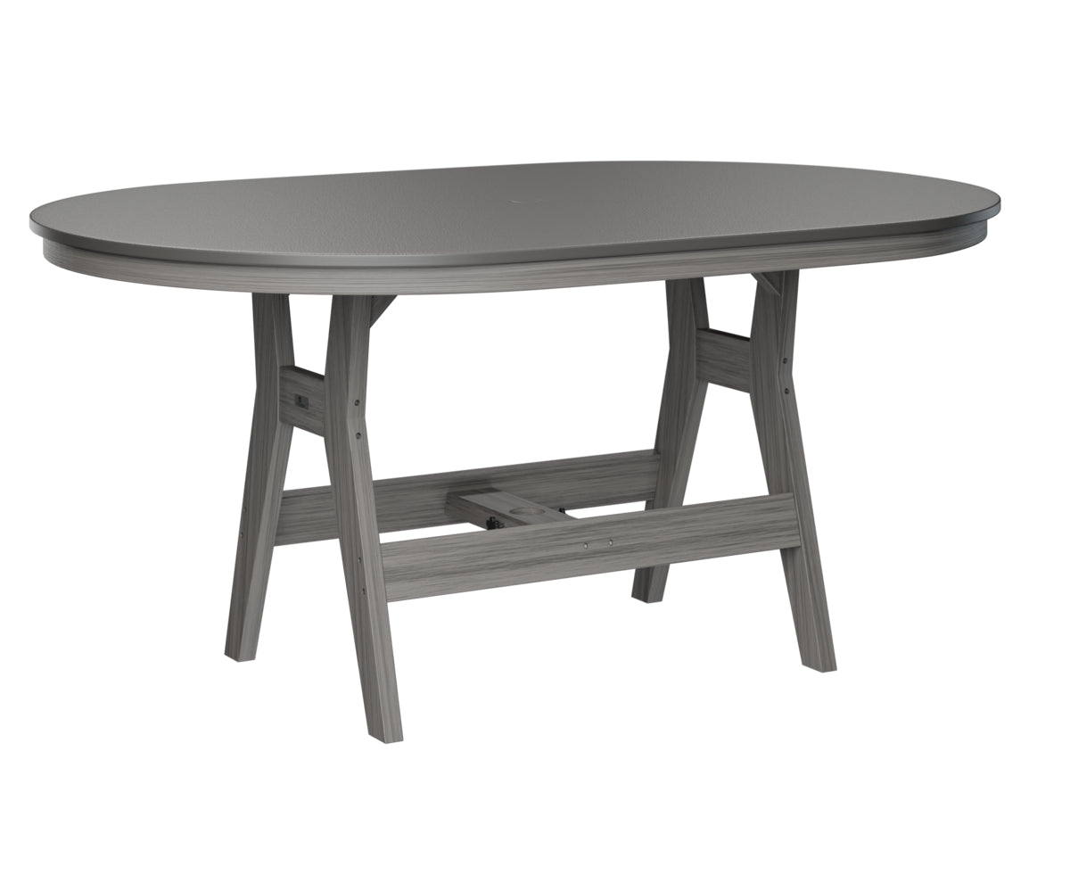 Harbor 44" x 64" Oblong Table Counter Height Hammered Top