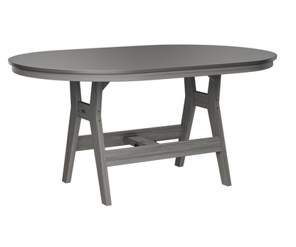 Harbor 44" x 64" Oblong Table Counter Height Hammered Top