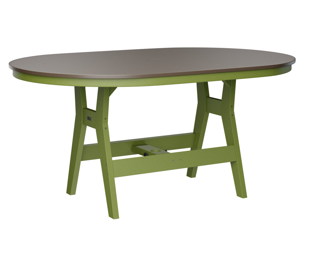Harbor 44" x 64" Oblong Table Counter Height Hammered Top