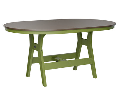 Harbor 44" x 64" Oblong Table Counter Height Hammered Top
