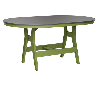 Harbor 44" x 64" Oblong Table Counter Height Hammered Top