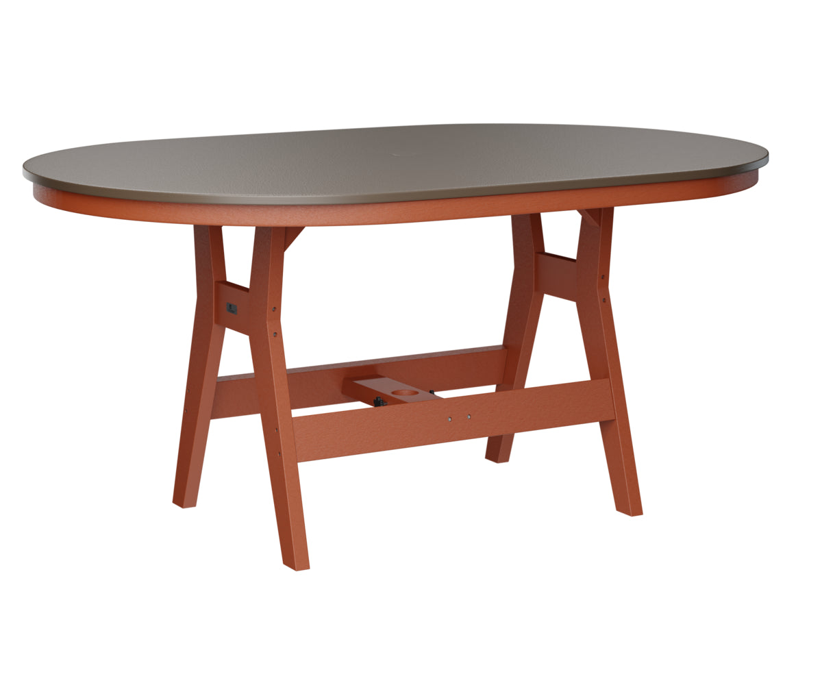 Harbor 44" x 64" Oblong Table Counter Height Hammered Top