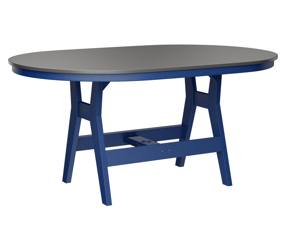 Harbor 44" x 64" Oblong Table Counter Height Hammered Top