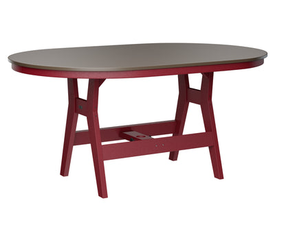 Harbor 44" x 64" Oblong Table Counter Height Hammered Top