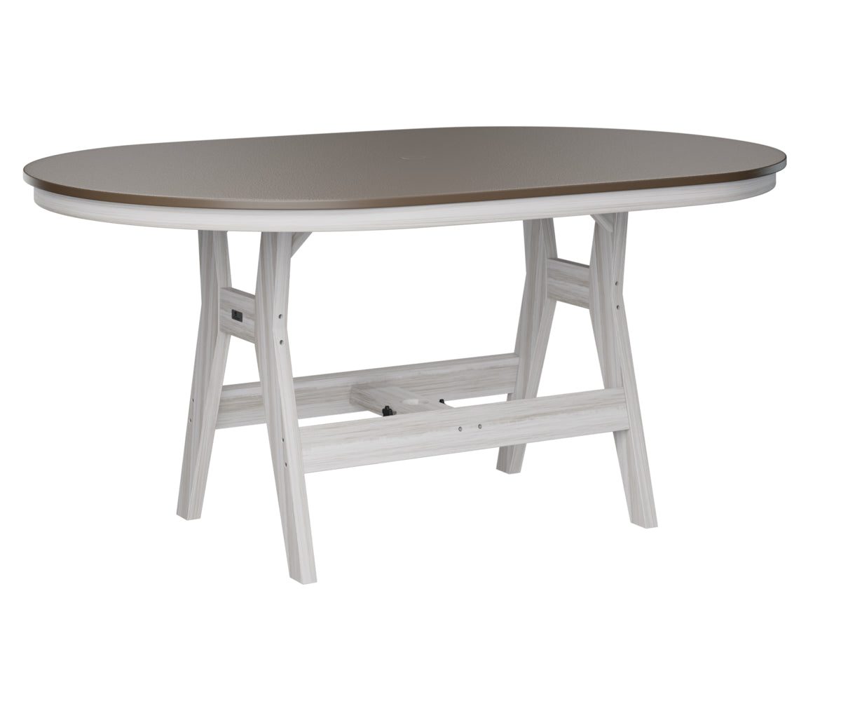 Harbor 44" x 64" Oblong Table Counter Height Hammered Top