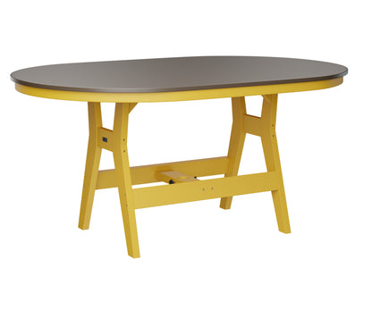 Harbor 44" x 64" Oblong Table Counter Height Hammered Top