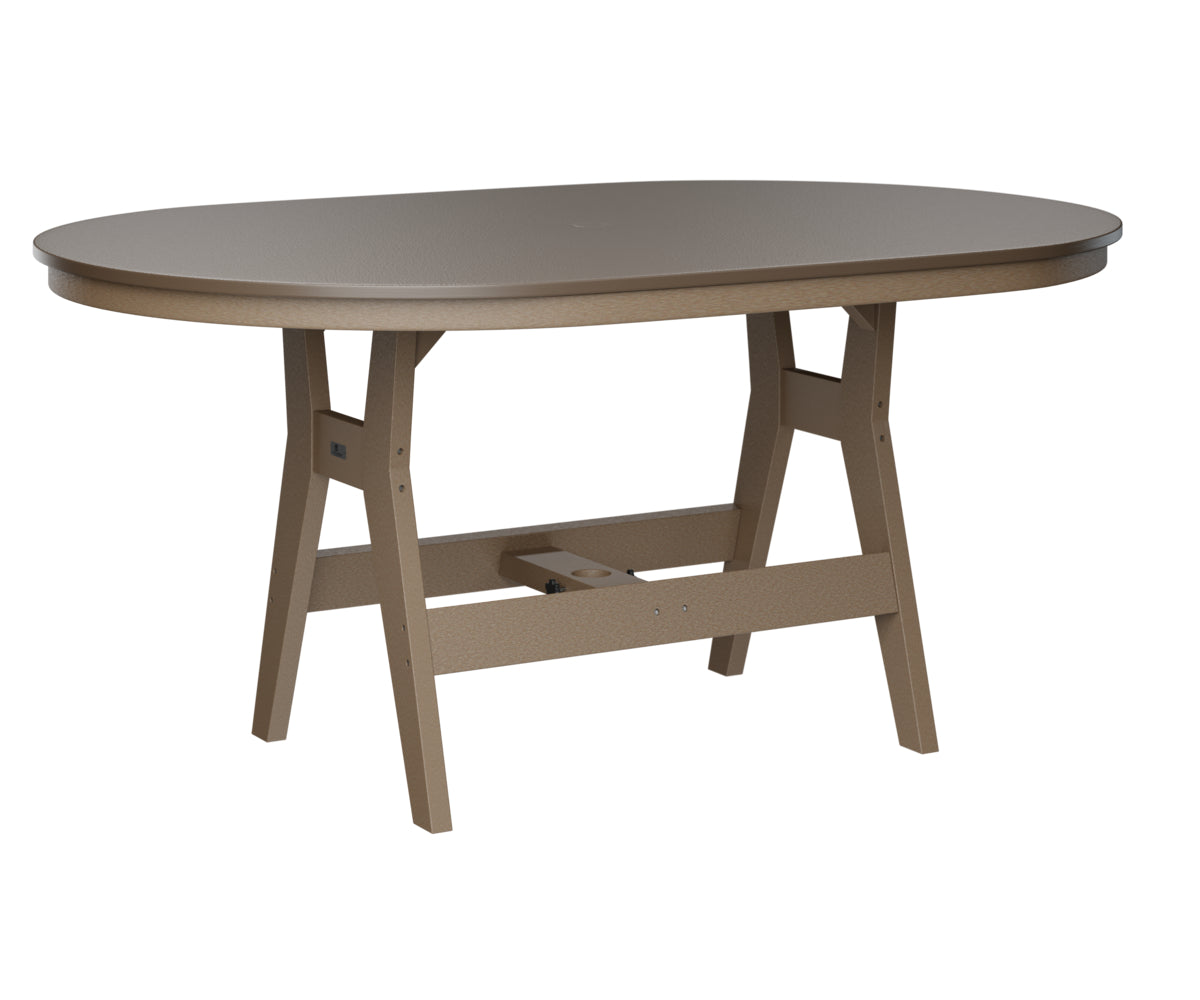 Harbor 44" x 64" Oblong Table Counter Height Hammered Top