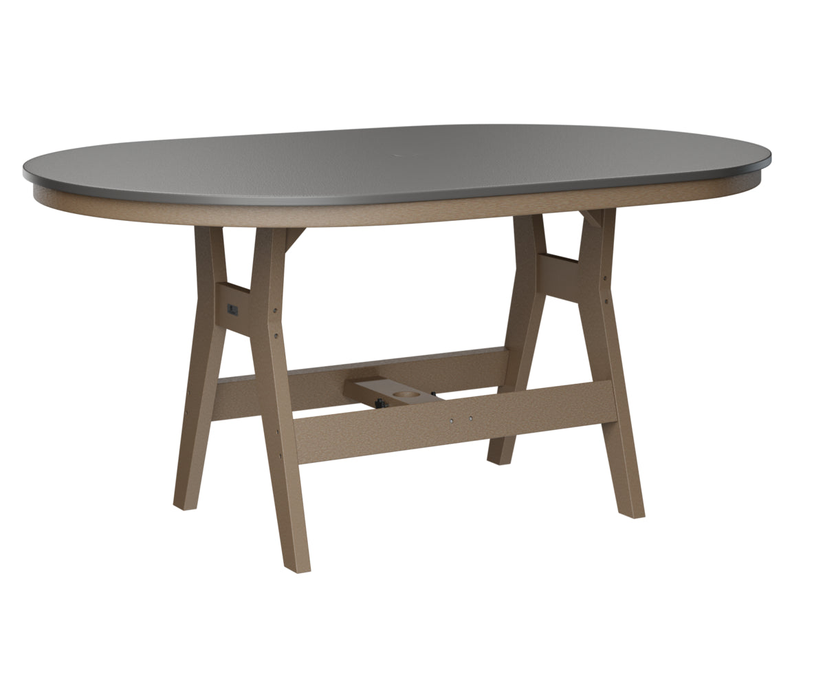 Harbor 44" x 64" Oblong Table Counter Height Hammered Top