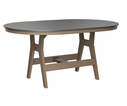 Harbor 44" x 64" Oblong Table Counter Height Hammered Top