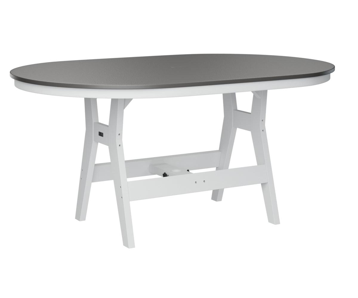 Harbor 44" x 64" Oblong Table Counter Height Hammered Top