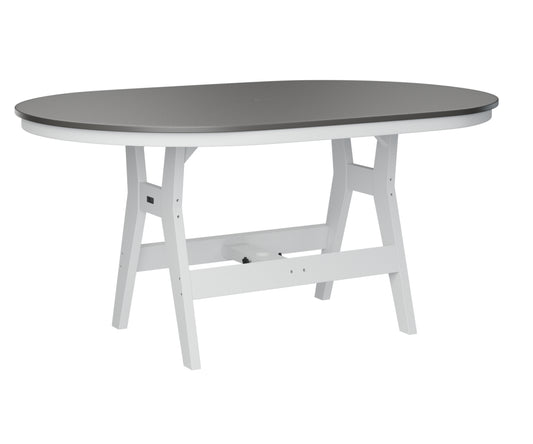 Harbor 44" x 64" Oblong Table Bar Height Hammered Top
