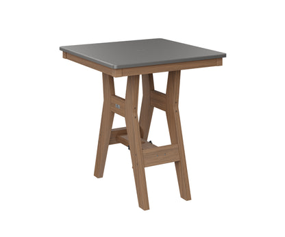 Harbor 28" Square Table Dining Height Hammered Top