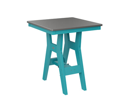 Harbor 28" Square Table Dining Height Hammered Top