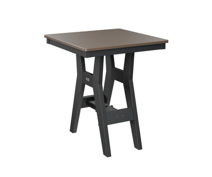 Harbor 28" Square Table Dining Height Hammered Top