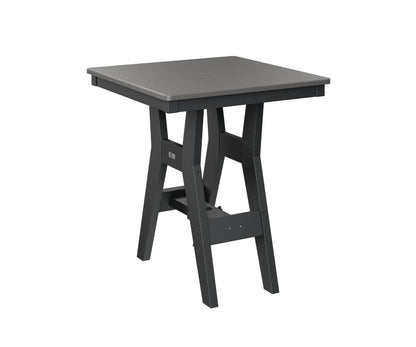 Harbor 28" Square Table Dining Height Hammered Top