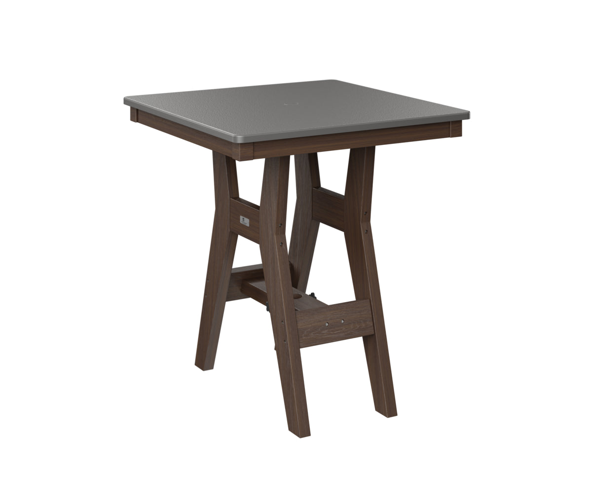 Harbor 28" Square Table Dining Height Hammered Top