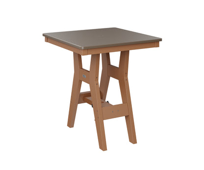 Harbor 28" Square Table Dining Height Hammered Top