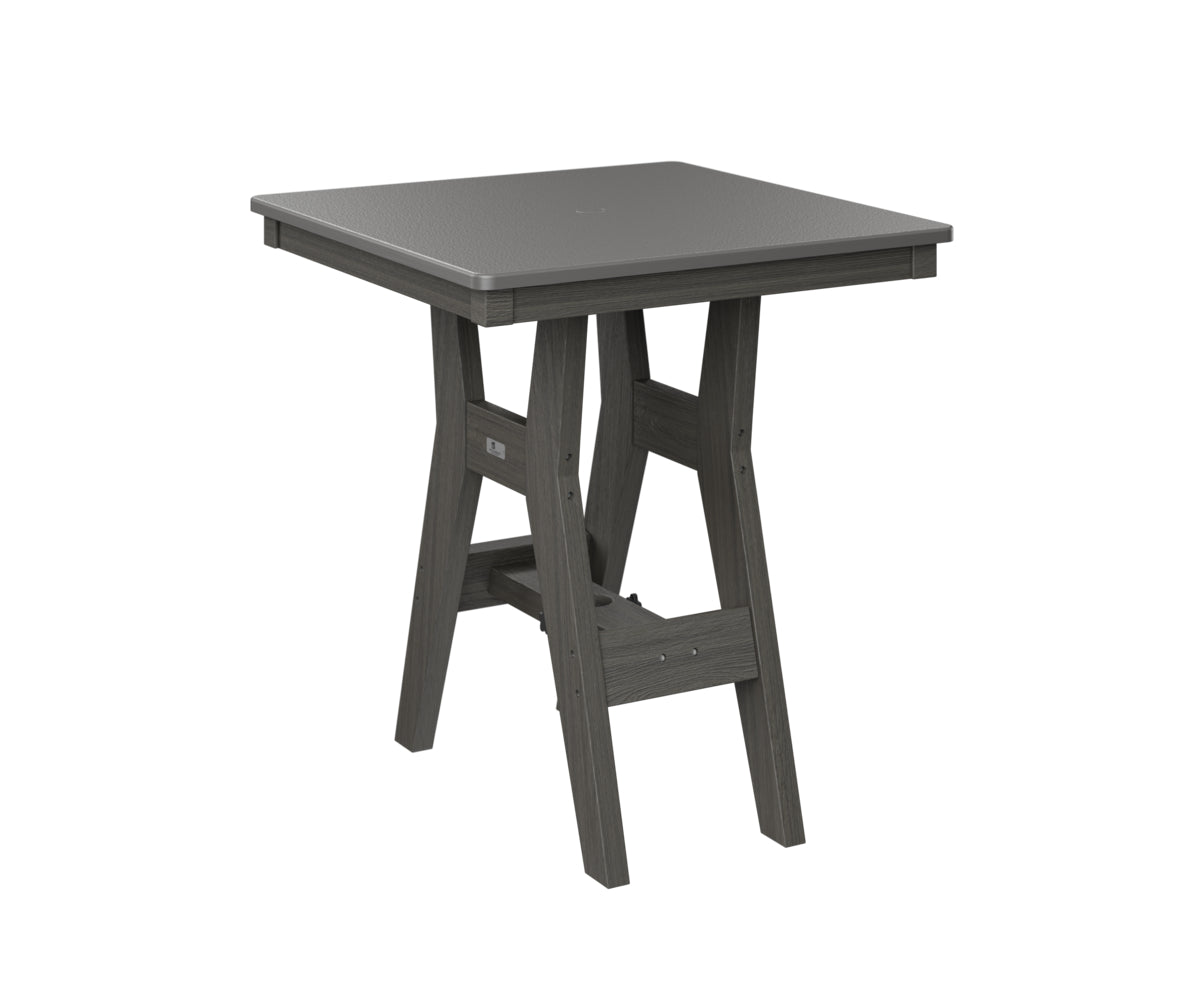 Harbor 28" Square Table Dining Height Hammered Top