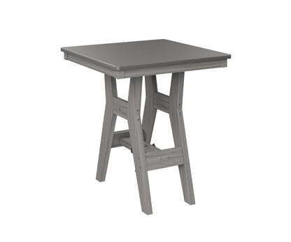 Harbor 28" Square Table Dining Height Hammered Top
