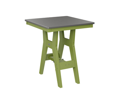Harbor 28" Square Table Dining Height Hammered Top