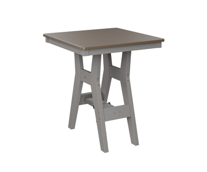 Harbor 28" Square Table Dining Height Hammered Top