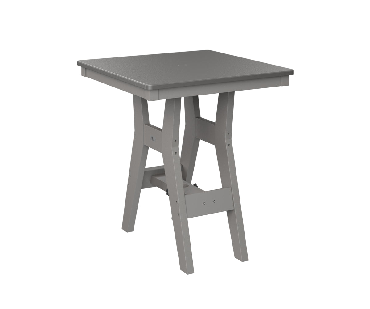 Harbor 28" Square Table Dining Height Hammered Top