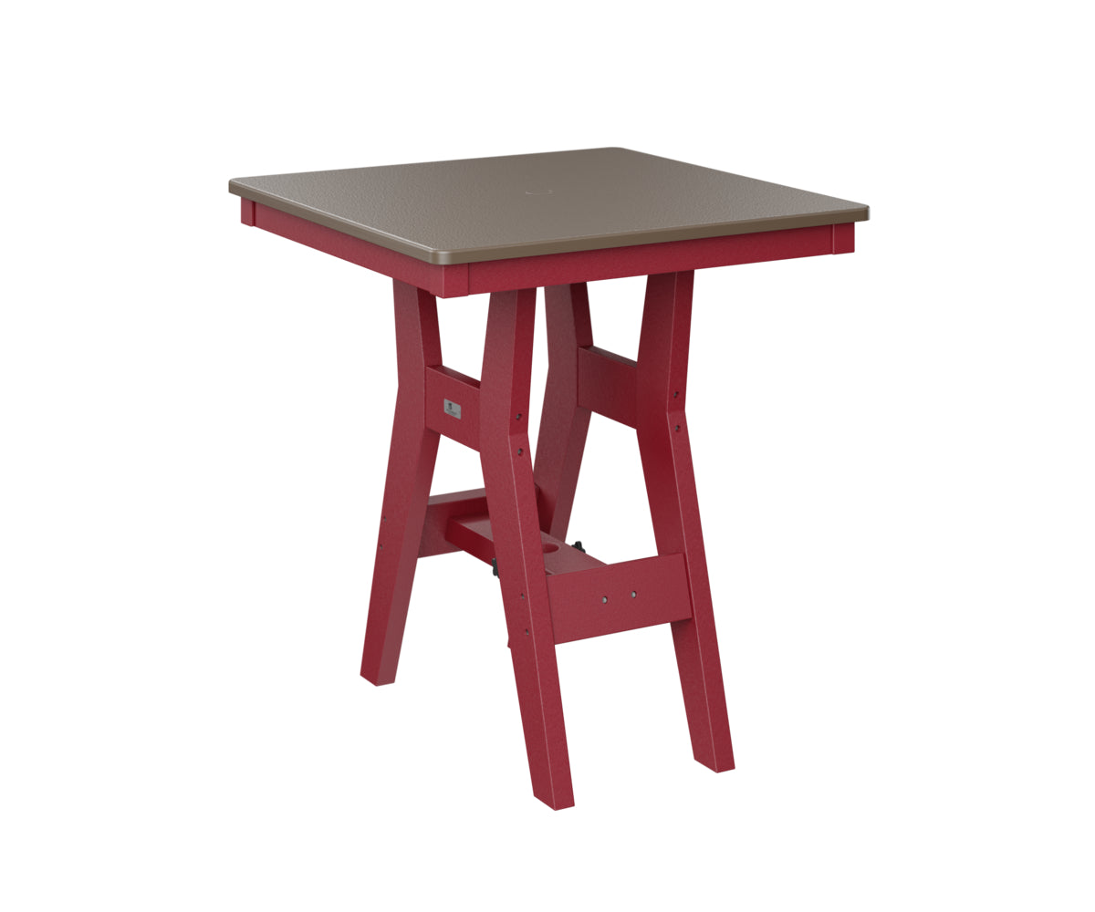Harbor 28" Square Table Dining Height Hammered Top