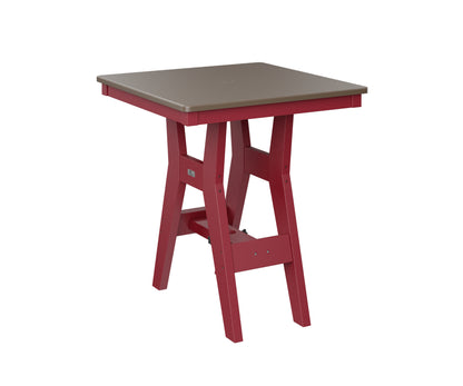 Harbor 28" Square Table Dining Height Hammered Top