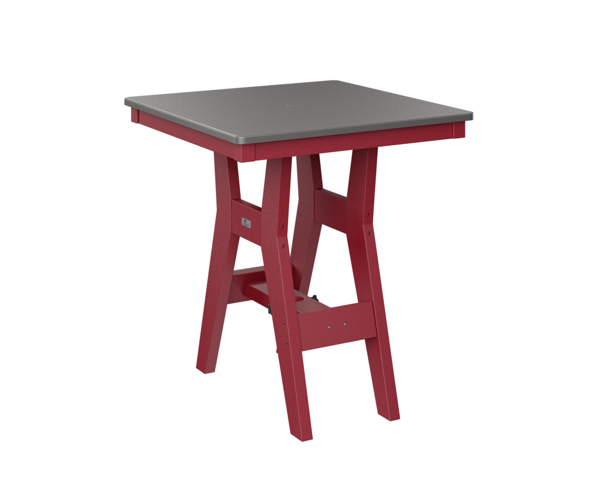 Harbor 28" Square Table Dining Height Hammered Top