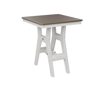 Harbor 28" Square Table Dining Height Hammered Top