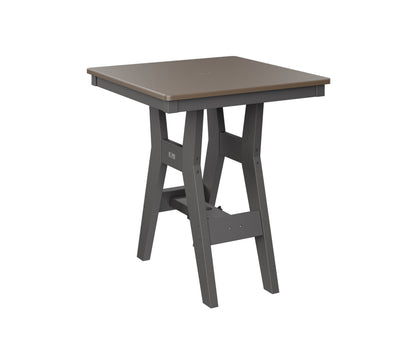 Harbor 28" Square Table Dining Height Hammered Top
