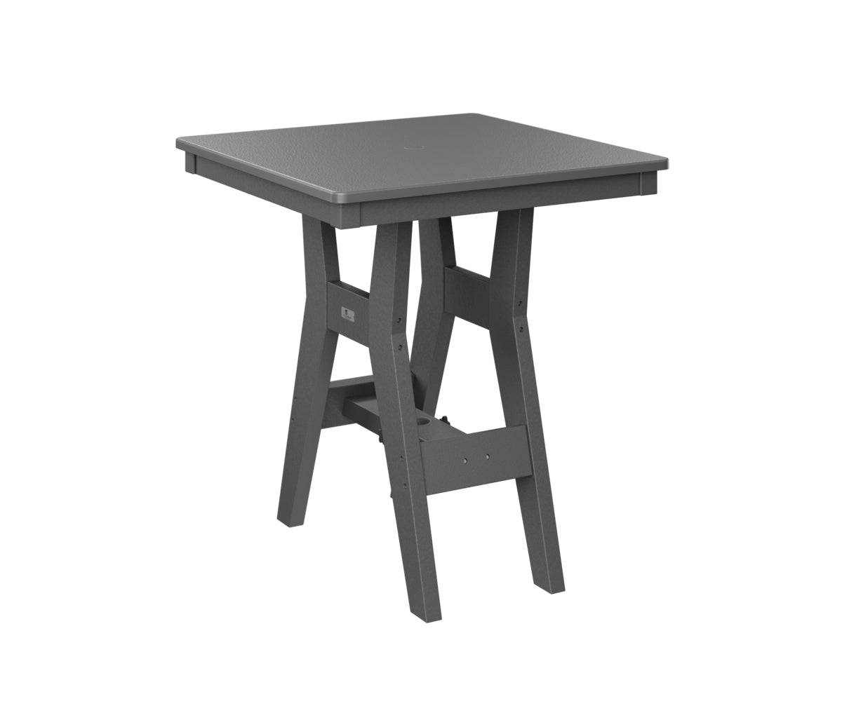Harbor 28" Square Table Dining Height Hammered Top
