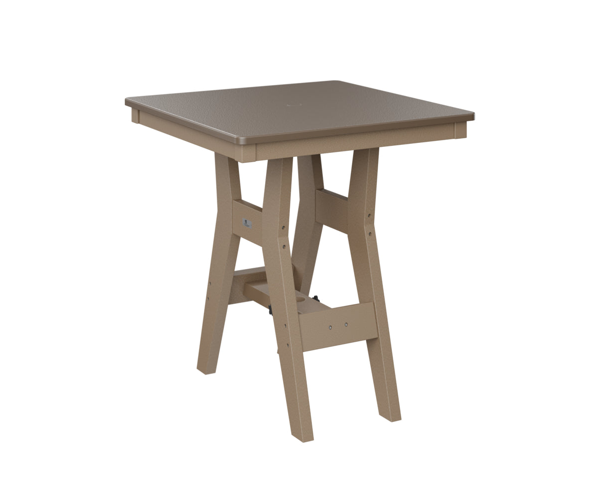 Harbor 28" Square Table Dining Height Hammered Top