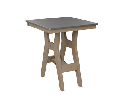 Harbor 28" Square Table Dining Height Hammered Top
