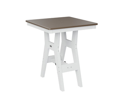 Harbor 28" Square Table Dining Height Hammered Top