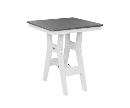 Harbor 28" Square Table Dining Height Hammered Top