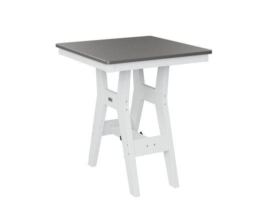 Harbor 28" Square Table Bar Height Hammered Top