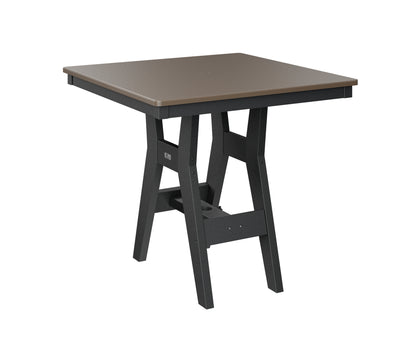Harbor 33" Square Table Dining Height Hammered Top