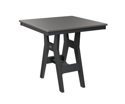 Harbor 33" Square Table Dining Height Hammered Top
