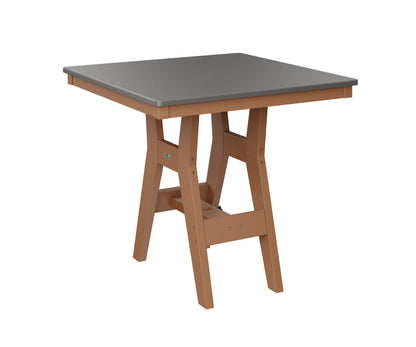 Harbor 33" Square Table Dining Height Hammered Top