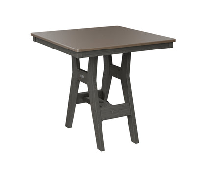 Harbor 33" Square Table Dining Height Hammered Top