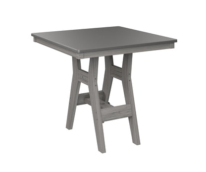 Harbor 33" Square Table Dining Height Hammered Top
