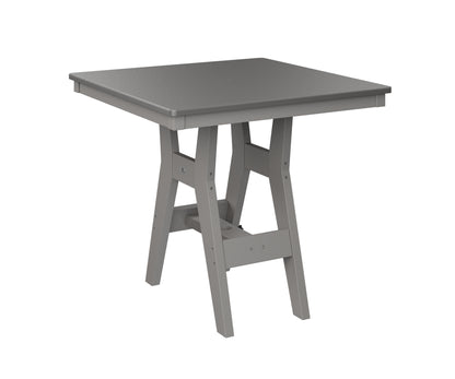 Harbor 33" Square Table Dining Height Hammered Top
