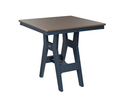 Harbor 33" Square Table Dining Height Hammered Top