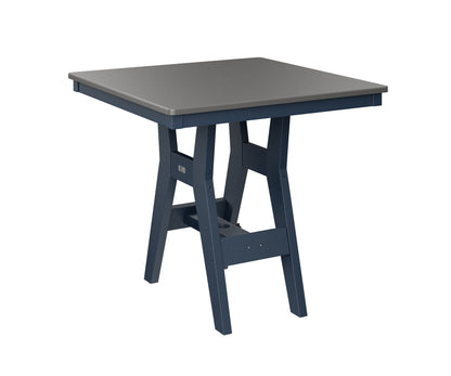 Harbor 33" Square Table Dining Height Hammered Top