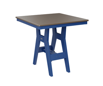 Harbor 33" Square Table Dining Height Hammered Top