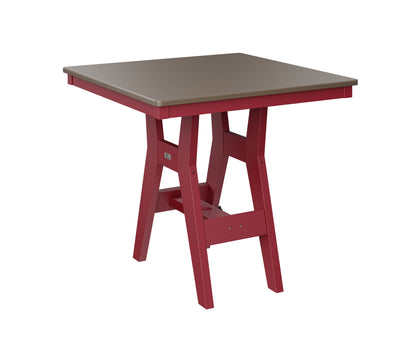 Harbor 33" Square Table Dining Height Hammered Top