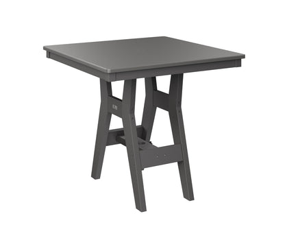 Harbor 33" Square Table Dining Height Hammered Top