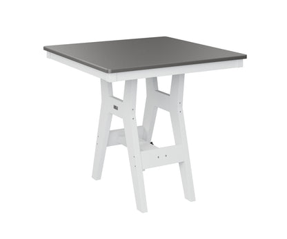 Harbor 33" Square Table Dining Height Hammered Top